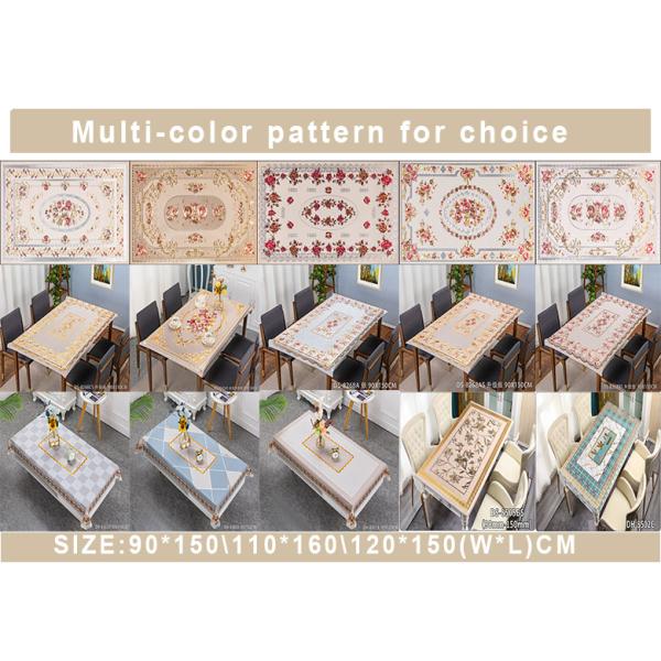 Принято пользовательское логотип 80*120 см Прямой пластик ПВХ цветочный столешничный чехол для столового стола