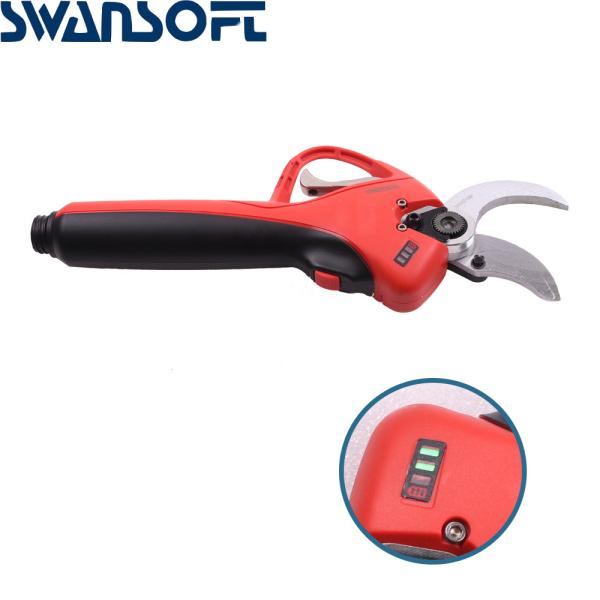 Swansoft Display a LED Batteria al litio Cesoia diametro 40 mm Melo Cesoia da potatura elettrica