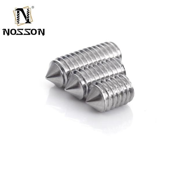 Pan Head Hexagon Allen Screw Flat Point OEM Brass Stainless Steel Hollow Screws with Custom Nylon Tip and Plain Finish