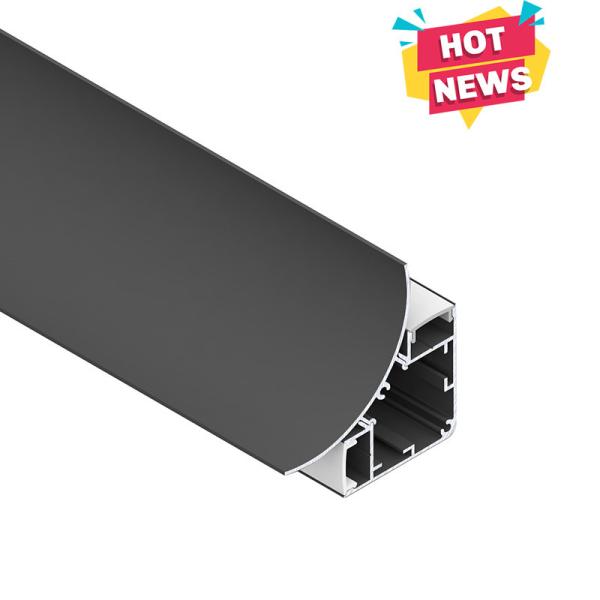75*95mm 6063 Alloy Anodized Surface Aluminium Edge Profile for LED Corner Lighting