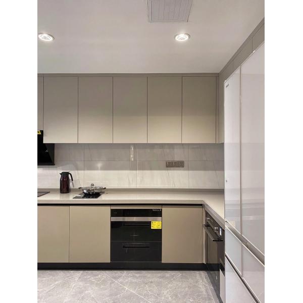 Contemporary Design Modern Kitchen Cabinet with Particle Board Carcase and Plywood Door