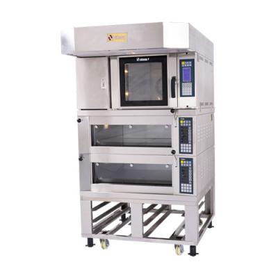 Horno Combinado Eléctrico para Pizza y Pan 2 Pisos 4 Bandejas 3 Pisos 6 Bandejas