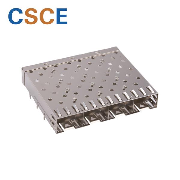 1 * 4 Cage Ports SFP Optical Connector Pipes Fiber Plug SFP Module Connector