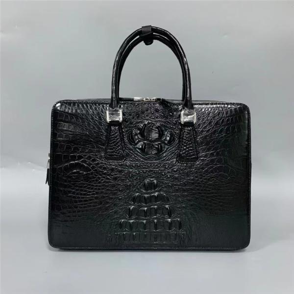 Authentic Exotic Crocodile Skin Businessmen Briefcase Large Working Purse Genuine Real Alligator Leather Male Purse