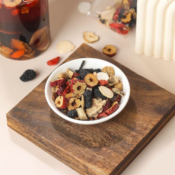 Five Treasure Ginseng Herbal Tea For Men With 8 Premium Natural Herbs For Daily Vitality Support