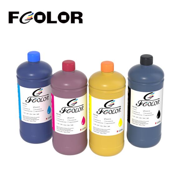 FCOLOR 500ML Bottle Ink Inkjet 4 Colors Pigment Ink for Epson TM C3500 C3510 C3520 ColorWorks Inkjet Printer