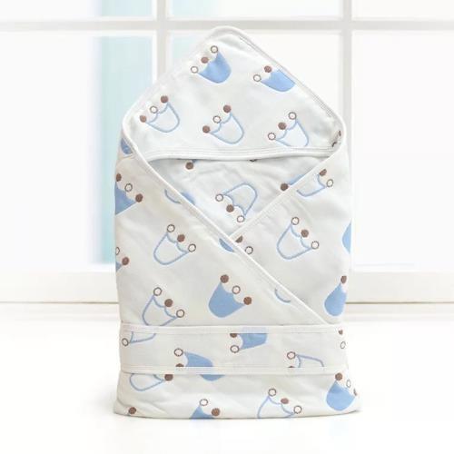 Dyed Cotton Muslin Hooded Towel Hypoallergenic Towel For Infants Bath