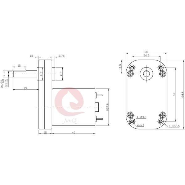 Мотор JQM-65SS3540 1~20kgf.cm шестерни DC 6V/12V/24V, 10~173rpm малая скорость, высокий вращающий момент для машины игрушки RC, клапана воды