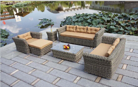Outdoor rattan modular sofa --9227