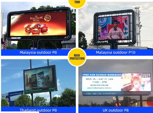 HD P6.67 Outdoor Advertising LED Displays Full Color 1R1G1B SMD2727