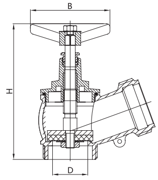 40mm AL Water Stop Valve