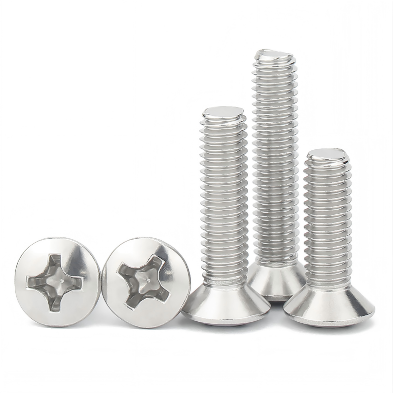 Factory Supply GB820 Cross Recessed Oval Countersunk Head Screws Metric Threads