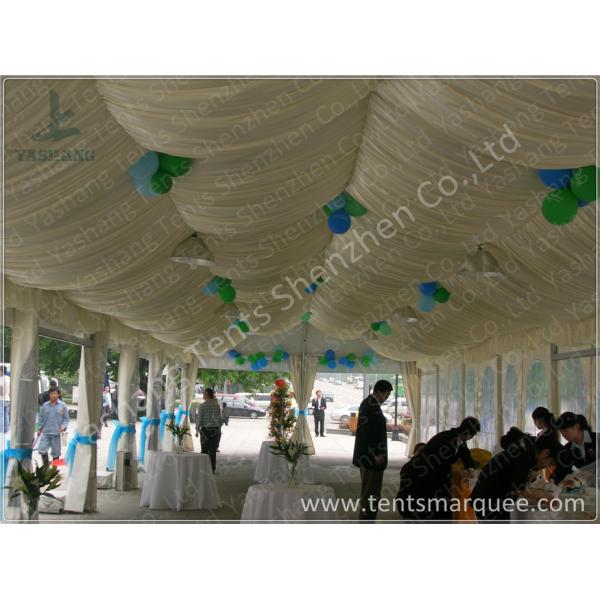 Large Heavy Duty Outdoor Tents Marquee Transparent Glass Wall Designed