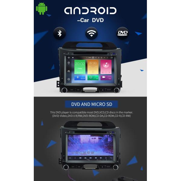 KIA Sportage 8.0 Android Car DVD Player With GPS Stereo Radios Maps