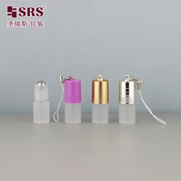 DH-2ML Empty Mini Size Round Serum Perfume Sample Bottle Cap With hook Portable Packaging