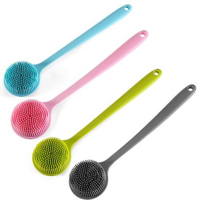Hypoallergenic Long Handle Silicone Bath Body Brush Home Bathroom Accessories