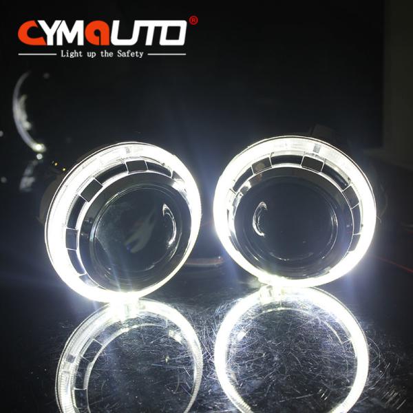 Car Retrofit Shrouds Angel Eyes Crystal LED Shrouds 2.5 Inch / 3 Inch