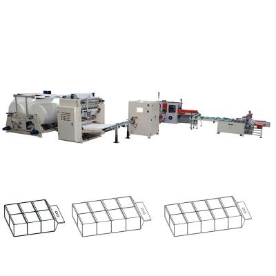 Cheap price 10 bags bundle drawing facial tissue V fold paper machine production line