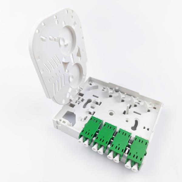 Network None 4 Cores Fiber Optic Faceplate Socket Panel for Indoor FTTH Installation