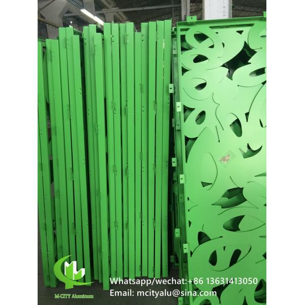 panneau d'écran de coupe en aluminium avec motifs d'arbres design panneau de coupe laser pour fenêtre de façade de balcon