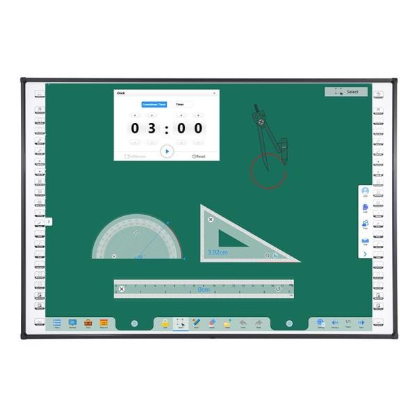 120 Inch 10 Point Touch Interactive Whiteboard Wall Mounted Smart Board for Classroom Education