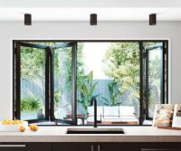 O balcão vitrificou 6mm isolou Windows Bifold de alumínio