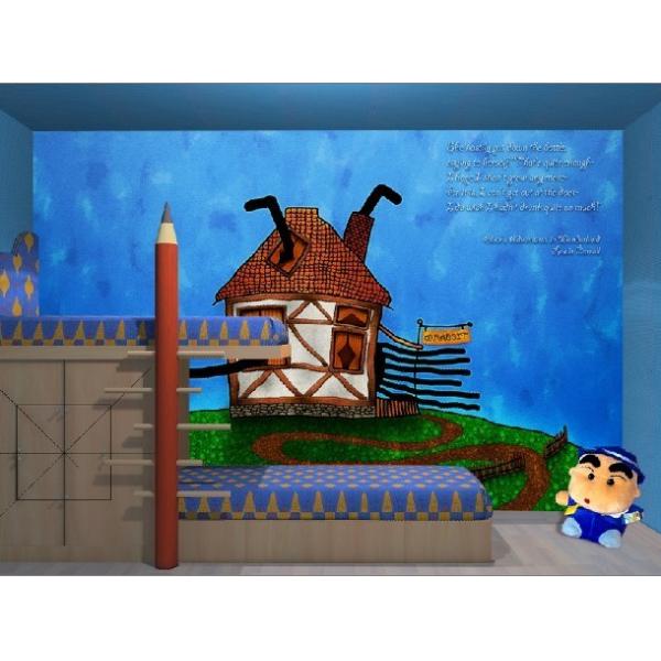 Non Toxic Cartoon Custom Design Interior Decoration Wallpapers, Wall Artwork KT013