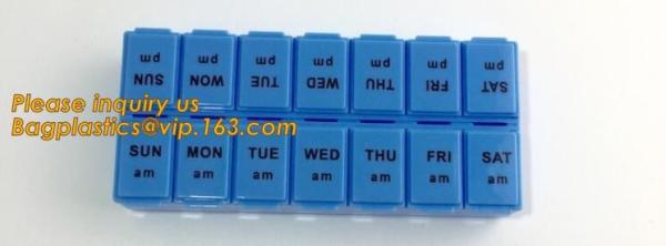 week pill box 7 day Medicine Pill box for health care,Customized logo Hot sales colorful plastic pill box,7 day pill box