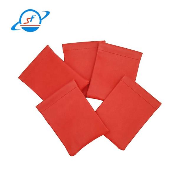 8*8cm Bolsas de embalagem de joias de couro para brincos de colar