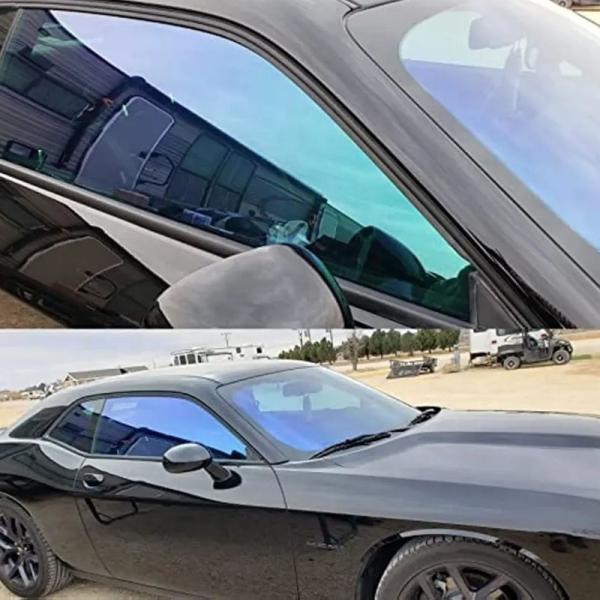 82% VLT Scratch Resistant Chameleon Deep Blue Car Front Window Tint Film from Mingtu