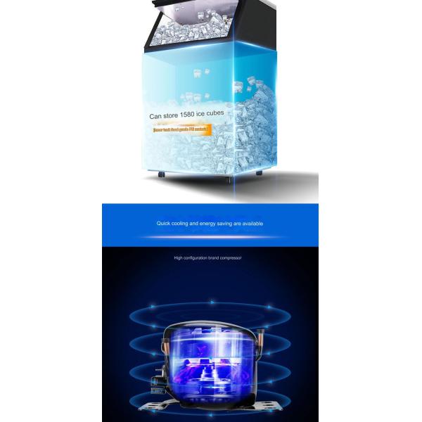 200W 50HZ Nugget Ice Maker for CBM0.14 Ice Cube Maker Compact and Space-Saving Design