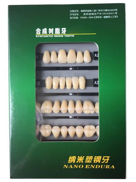 Clear Dental Acrylic Resin Kit Teeth Synthetic 2 Layers Dent Resin Teeth