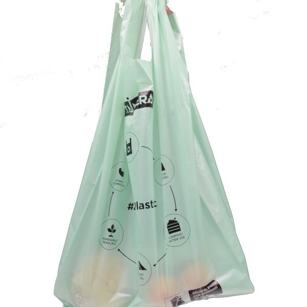 20 Microns ASTMD6400 Eco Friendly Trash Bags