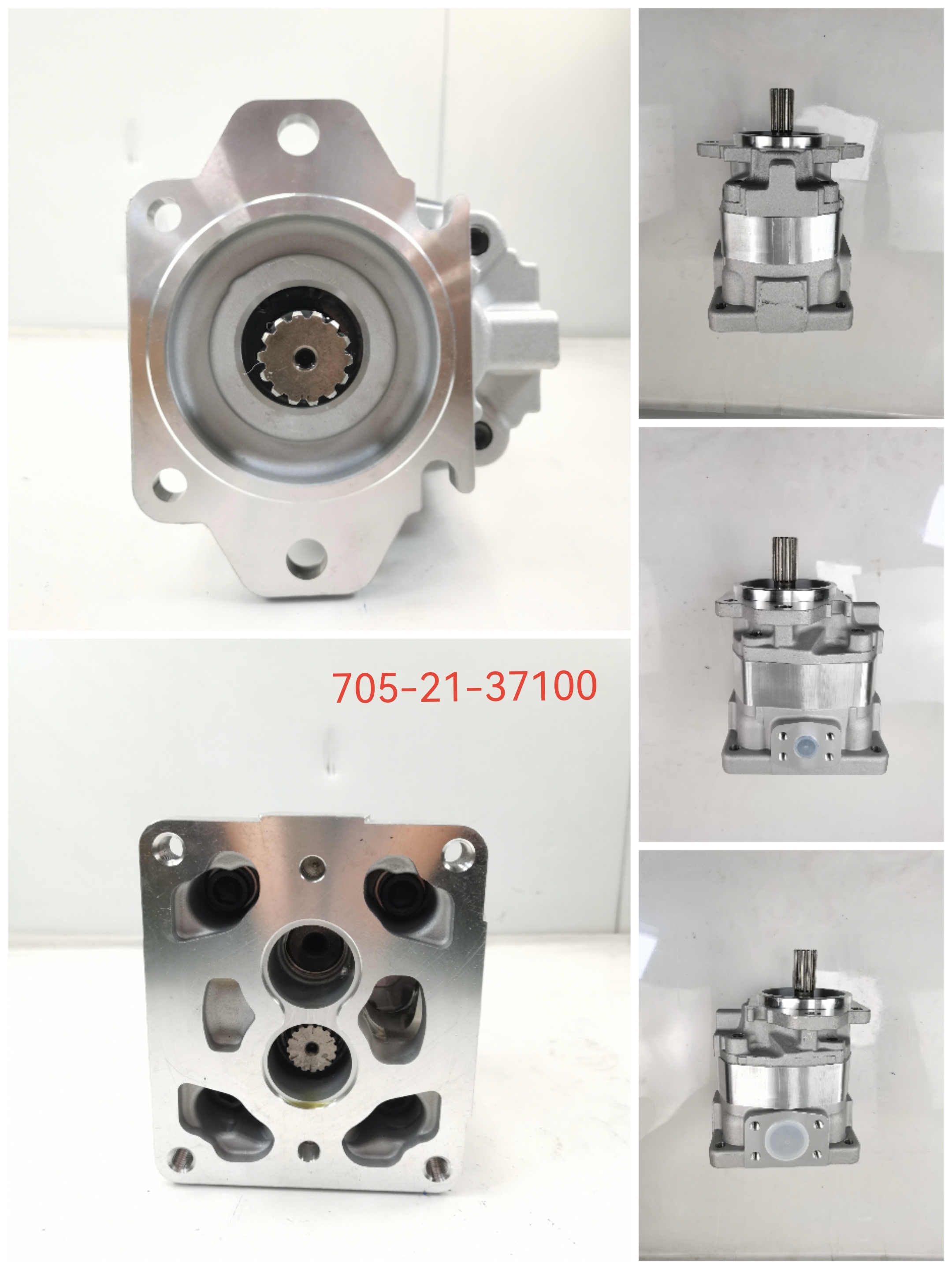 KEHAO Hydraulic Gear Pump Komatsu Pump 705-21-37100 Cast Iron and Aluminum alloy  Industrial Grade Oil Transfer Pump for Komatsu Wheel Loaders Repair Parts OEM