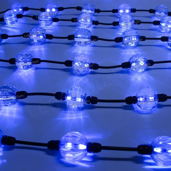 40mm 50mm 60mm DMX RGB Crystal LED 3D Ball Light String for Holiday Lighting