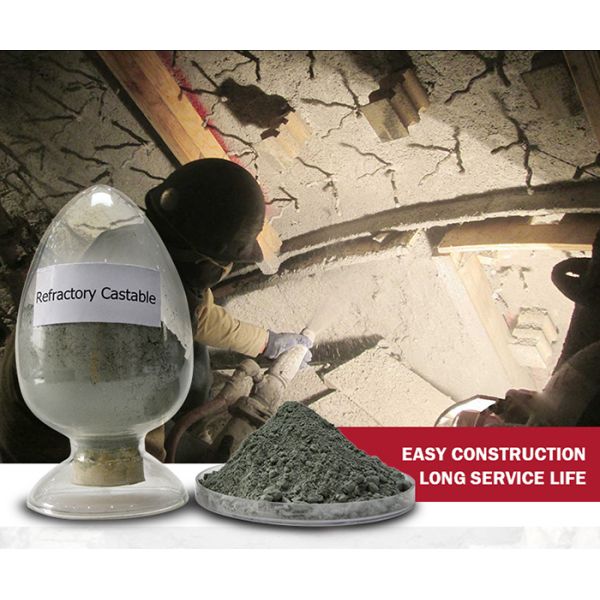 Lightweight Low Cement Castable Insulation Low Thermal Conductivity Mullite Castable