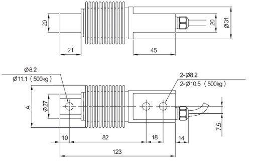 10kg To 500kg Wireless Load Cell High Precision Load Cell For Small Machinery