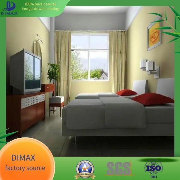 Water Resistant and Breathable No Chemical Mineral Wall Paint 20kg/drum Formaldehyde 0