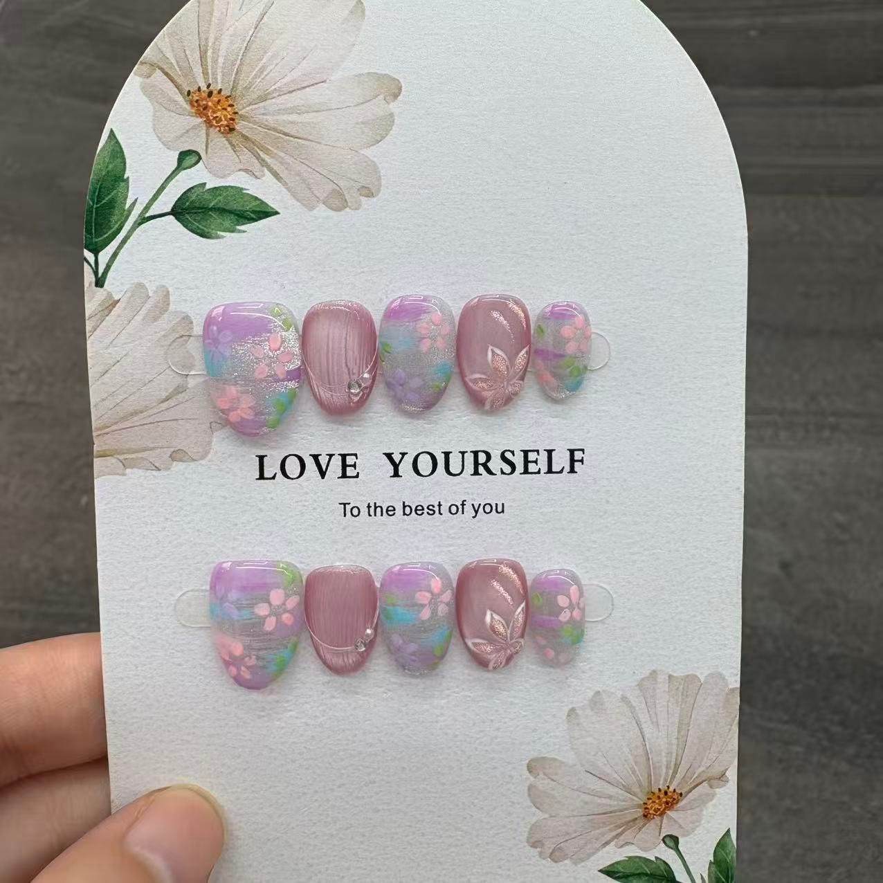 Trendy Style High Quality Handmade Press On Nails Long Lasting Wear