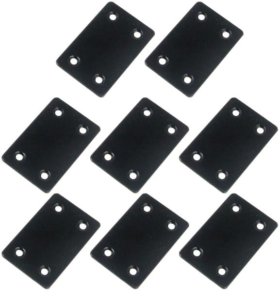 Silver Straight Bracket for Wood Furniture Corner Braces Joint Furniture Shelf Bracket