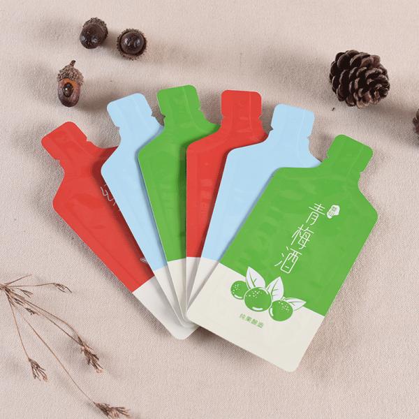 Free Design Three Side Sealing Juice Aluminum Foil Packaging Bag for Liquid Custom Order