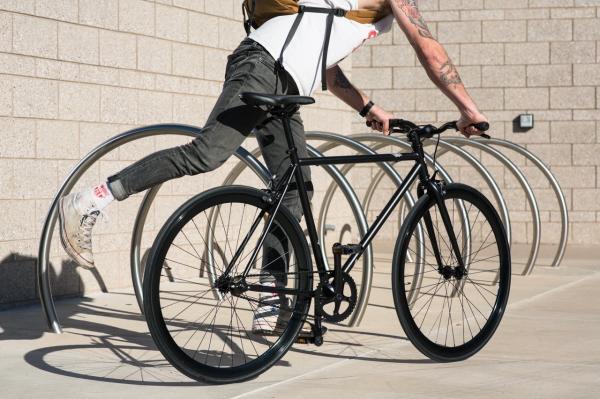 Black Fixed Gear Single Speed Bike
