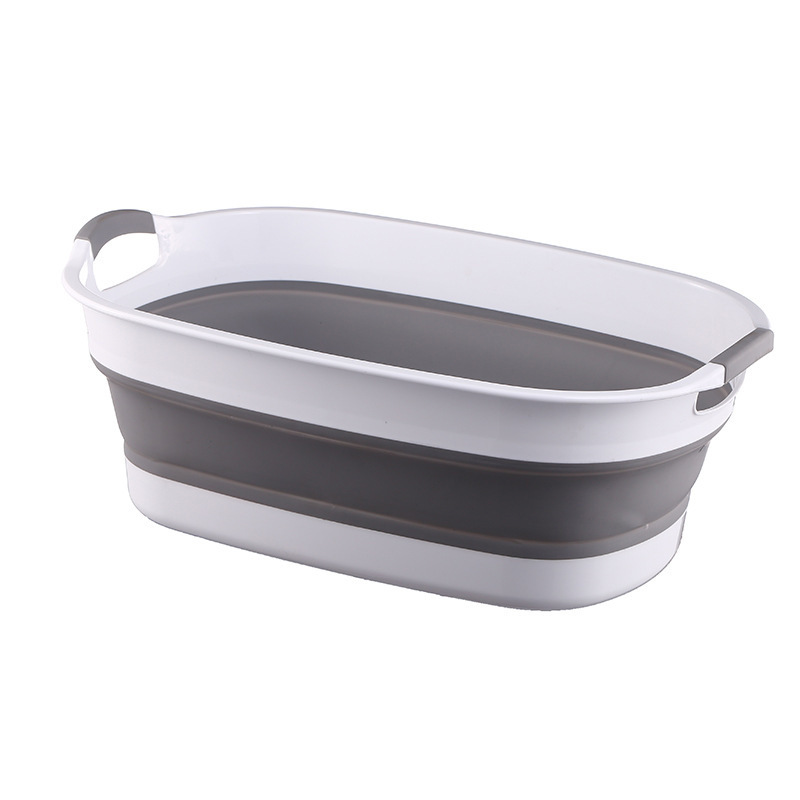Bathtub Foldable Large Telescopic Basin Laundry Basin Kitchen Washing Basin Storage Basket