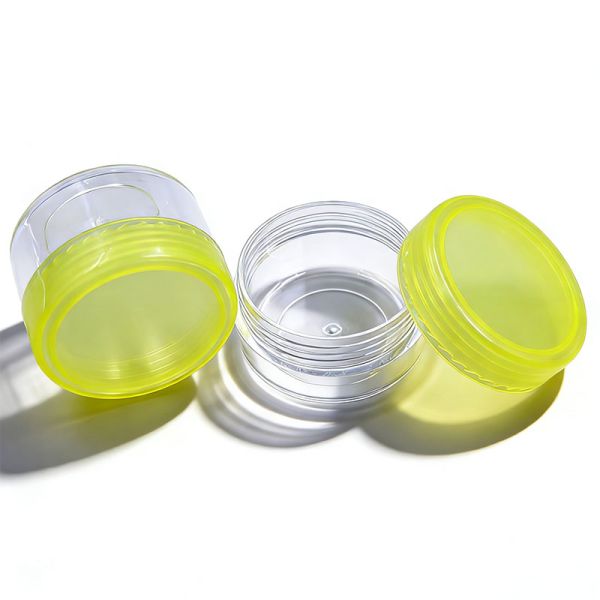 HOT Sale Cosmetic Container 10g 15g Custom Color PS Plastic Eye Face Mini Body Cream Jar