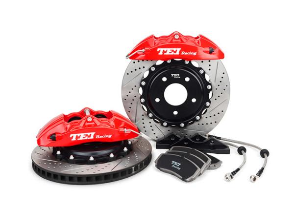 Subaru BRZ Installed Big Brake Kits 4 Piston Forged Calipers With Needed Hardware P40NS
