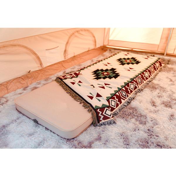Ergonomic Outdoor Fishing Gear Mattress Self Inflating Sleeping Pad Laminated With TPU
