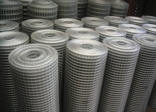 Anti Corrosive Stainless Steel Welded Wire Mesh Panels , Galvanised Welded Mesh Rolls