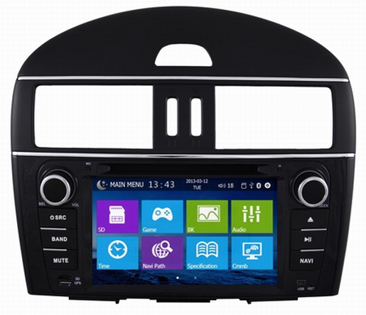 music videos windows media player for  Nissan Tiida 2012 with bluetooth car radio OCB-7027