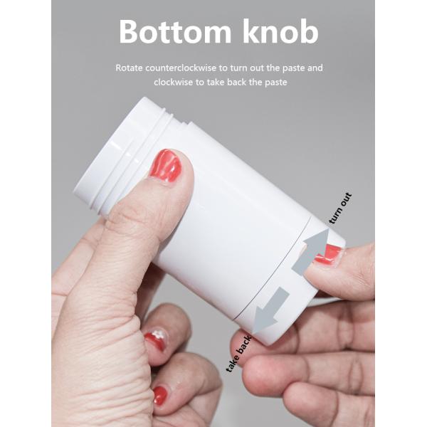 0.2oz - 2.5oz AS Round Clear Deodorant Containers Packaging Tubes 6g 15g 30g 50g 75g