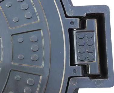 En124 BMC Hinged Composite Resin BMC / SMC / FRP Square Manhole Cover
